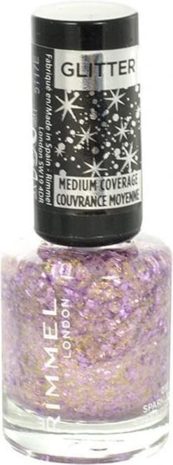 Rimmel London Glitter Medium Coverage Nagellak - Blauw -Nagelverzorging Winkel 447x1200