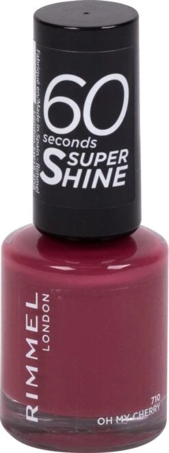 Rimmel London Rimmel 60 Seconds Super Shine Nagellak - 710 Oh My Cherry! -Nagelverzorging Winkel 449x1200 1