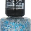 Rimmel London Glitter Medium Coverage Nagellak - Blauw
