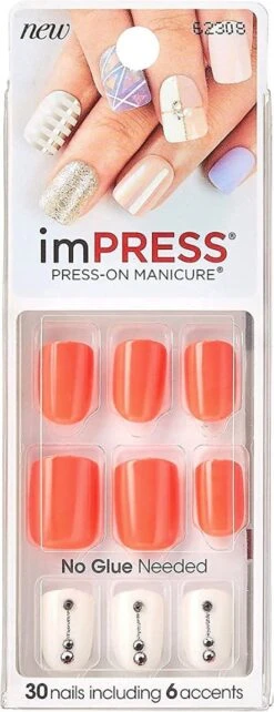 Kiss ImPRESS Press-on Manicure Boss Lady- Kunstnagels - Nagels - Press On Nails - Plaknagels - Nepnagels - 30 Stuks - Beste Kwaliteit -Nagelverzorging Winkel 462x1200