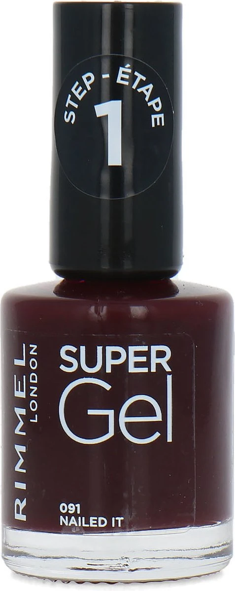 Rimmel London SuperGel Nagellak - 091 Nailed It - Rood 5 Rimmel London SuperGel Nagellak - 091 Nailed It - Rood - Afbeelding 5