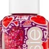 Essie Valentijnscollectie Matte Glitter Top Coat - 600 You're So Cupid - Rood Nagellak - 13,5 Ml