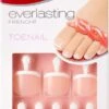 Kiss Everlasting French Toenails Limitless - Teennagels - Toenails - Plaknagels Voor Tenen - Kunstnagels Voor Tenen - 24 Stuks - Beste Kwaliteit