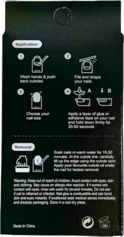 Merkloos Press On Nails - Nep Nagels - Zwart Wit - Almond - Manicure - Plak Nagels - Kunstnagels Nailart - Zelfklevend -Nagelverzorging Winkel 626x1200 2