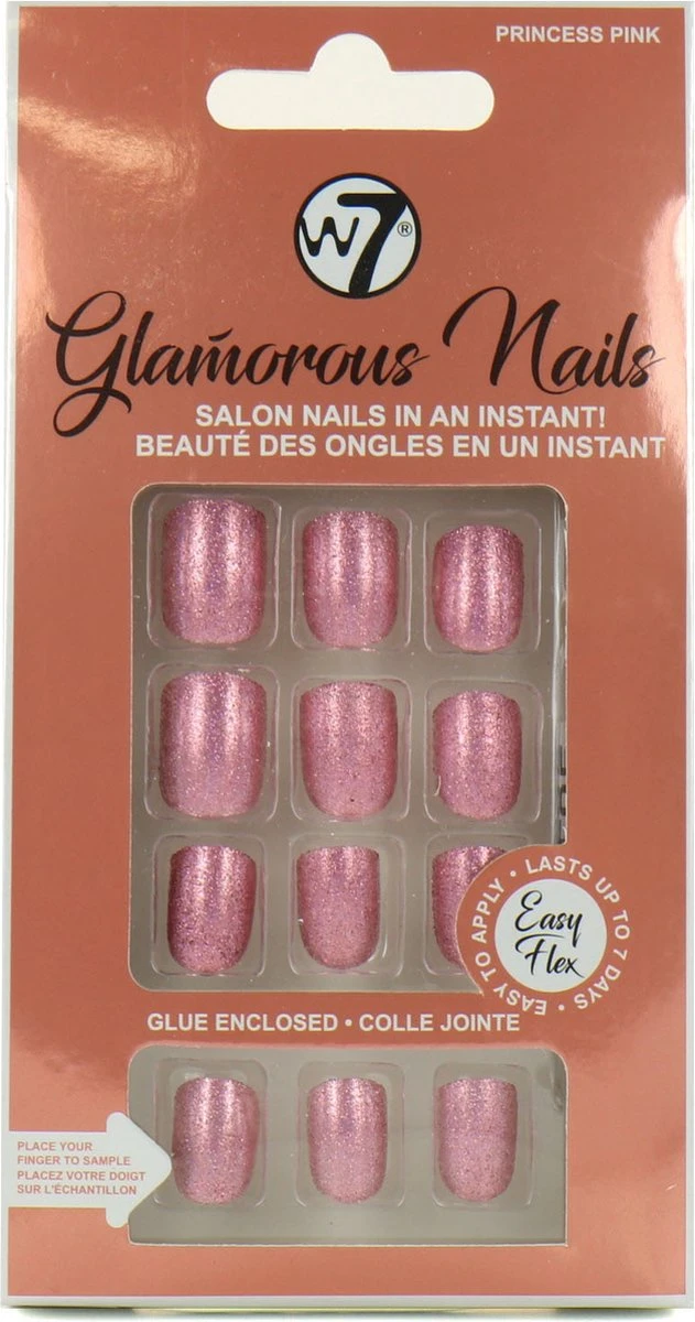 W7 Glamorous Nails - Princess Pink 1 W7 Glamorous Nails - Princess Pink