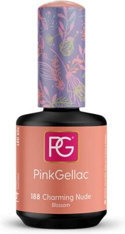 Pink Gellac - Charming Nude - Gellak - Vegan - Nude - Glanzend - 15ml -Nagelverzorging Winkel 645x1200 1