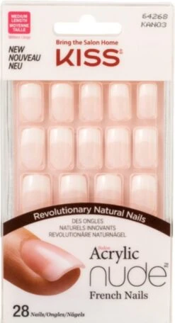 KISS - NUDE RECHT KUNSTNAGELS - Nepnagels -Nagelverzorging Winkel 650x1200