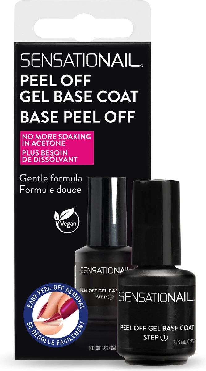 Sensationail Peel Off Gel Base Coat - 71791 1 Sensationail Peel Off Gel Base Coat - 71791