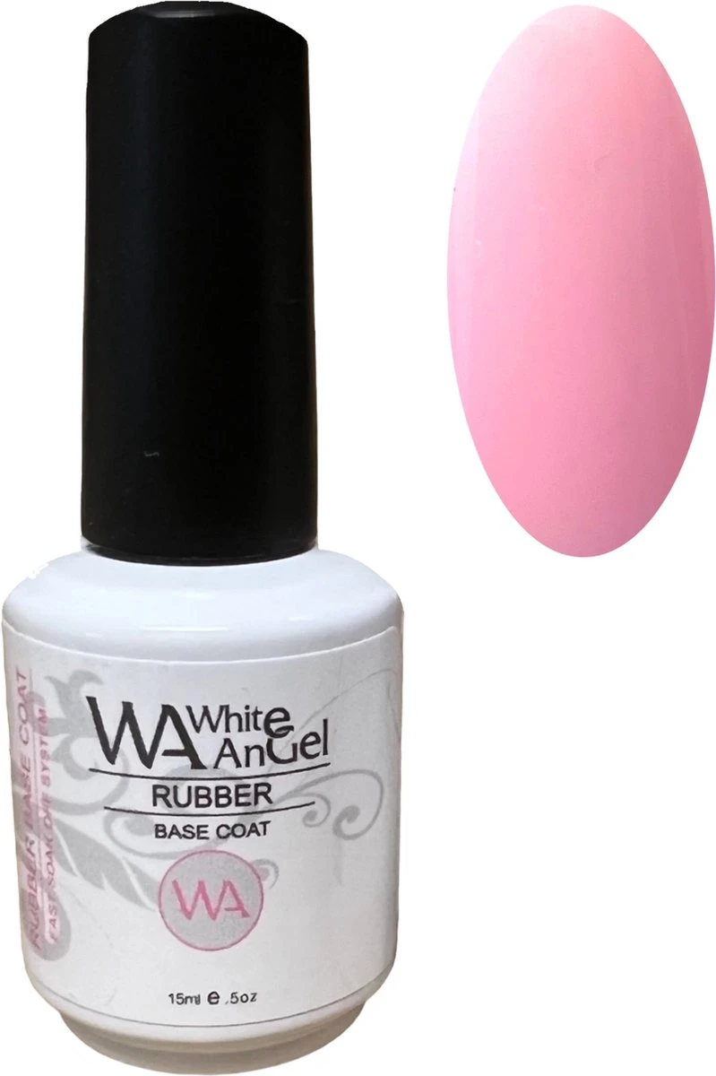 White An Gel Rubber Base Coat - Gel Nagellak - UV & LED 2 White An Gel Rubber Base Coat - Gel Nagellak - UV & LED - Afbeelding 2