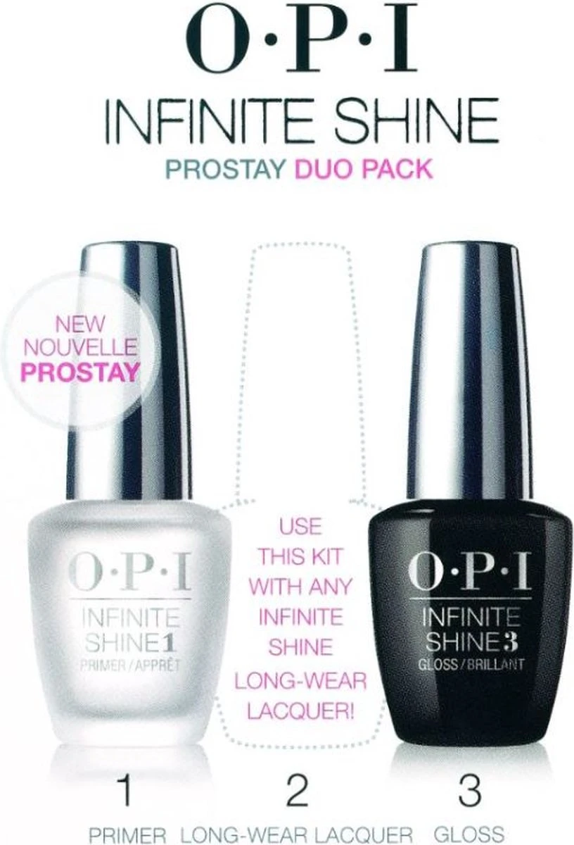 OPI - Infinite Shine Pro Stay & Primer + Gloss Duo Verpakking 1 OPI - Infinite Shine Pro Stay & Primer + Gloss Duo Verpakking