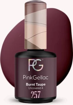 Pink Gellac - Burnt Taupe - Gellak - Vegan - Bruin - Creamy Finish - 15 Ml
