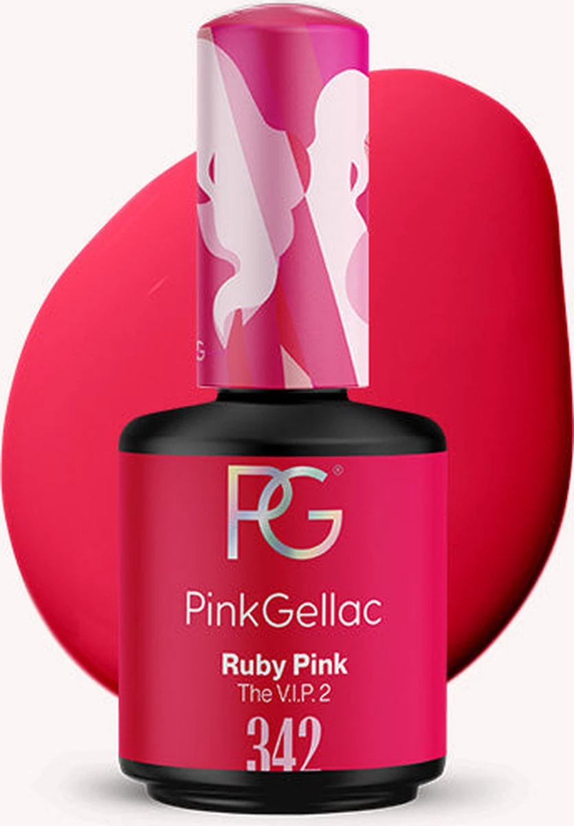 Pink Gellac - Ruby Pink - Gellak - Vegan - Roze - Glanzend - 15ml 1 Pink Gellac - Ruby Pink - Gellak - Vegan - Roze - Glanzend - 15ml