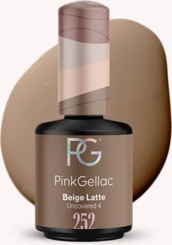Pink Gellac - Beige Latte - Gellak - Vegan - Beige - Glanzend - 15ml -Nagelverzorging Winkel 843x1200 2