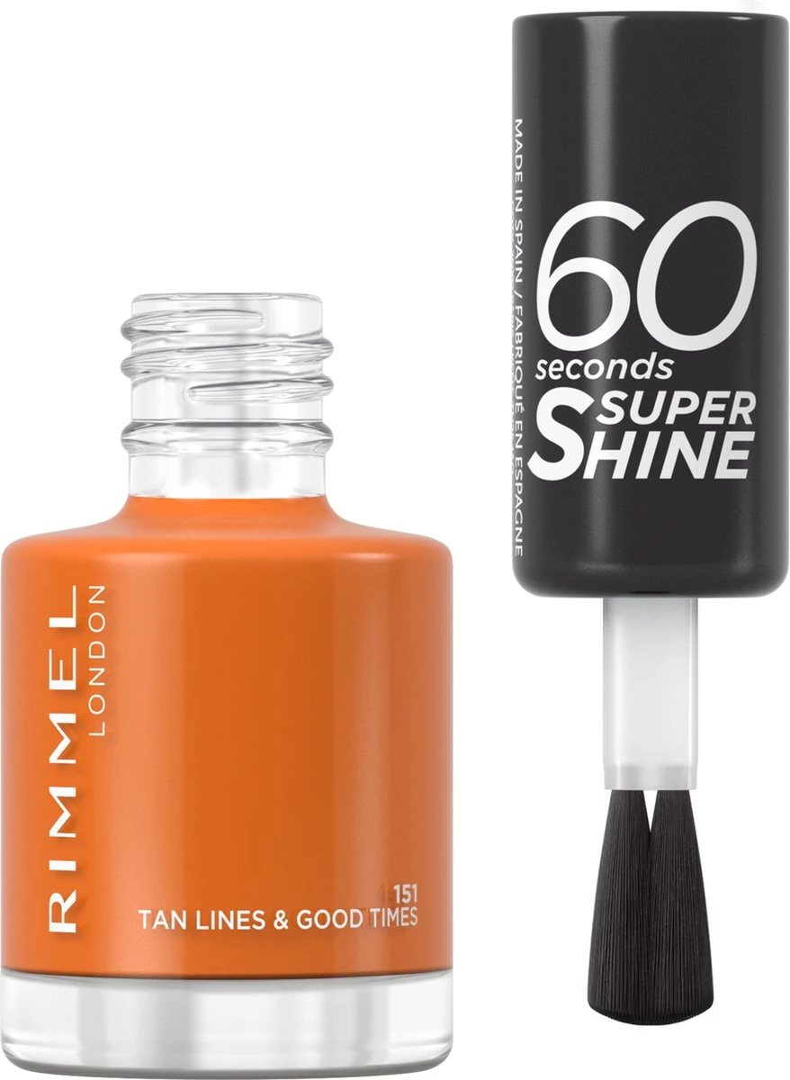 Rimmel London 60 Seconds SuperShine Nagellak - 151 Tan Lines & Good Times 2 Rimmel London 60 Seconds SuperShine Nagellak - 151 Tan Lines & Good Times - Afbeelding 2