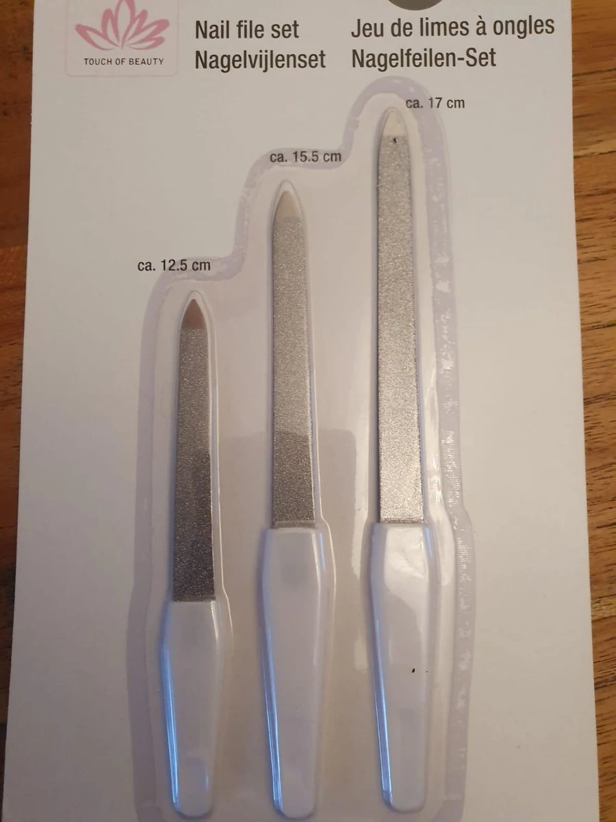 Nagelvijlenset 3 Stuks 3 Verschillende Lengtes - Grof En Fijne Zijde 3 Nagelvijlenset 3 Stuks 3 Verschillende Lengtes - Grof En Fijne Zijde - Afbeelding 3