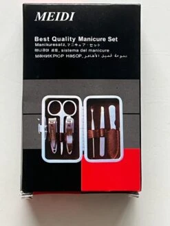 Merkloos Luxe Echt Lederen Manicure Set Voor Op Reis Inclusief Reis Etui 6 Delig – 11x7cm | Nagelschaar | Nagelvijl | Nagels Knippen | Pincet | Nagelverzorging -Nagelverzorging Winkel 900x1200 20
