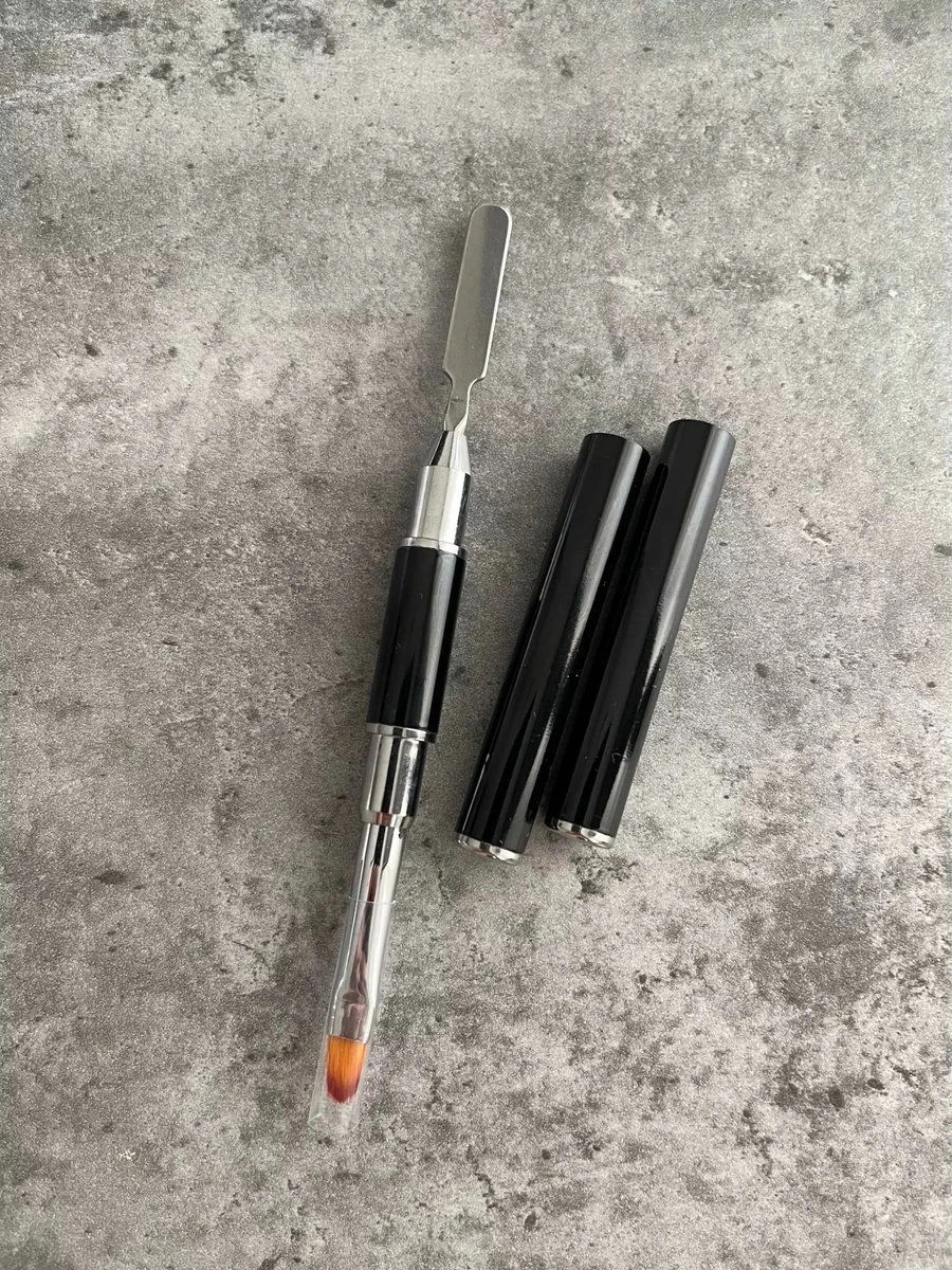 Nagel Polygel Tool - Gel Penseel - Nail Poly Gel Tool - 2 In 1 Kwast Met Spatel 2 Nagel Polygel Tool - Gel Penseel - Nail Poly Gel Tool - 2 In 1 Kwast Met Spatel - Afbeelding 2