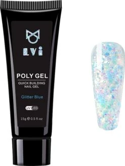 Elvi Polygel Starterskit -Complete Set Inc. USB UV/Led Mini Lamp-6x15g Polygel Kleuren Blauw - Nagelverlenging Polyacryl UV Nagellak-Quick Extension Temperature Color Changing Gel Blue Green -Nagelverzorging Winkel 905x1200 2