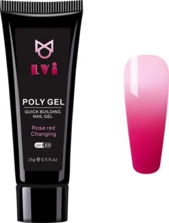 Elvi Polygel Starterskit - Complete Set Inc. USB UV/Led Mini Lamp-Nagelverlenging- Polygel 6 X 15g Perfecte Kleuren Roze - Polyacryl UV Nagellak-Quick Extension Temperature Color Changing UV Gel Pink -Nagelverzorging Winkel 912x1200 2