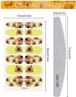 GUAPÀ® Nagelstickers & Nail Wraps - Nail Art - Nagel Folie - Diverse Kleuren Nail Wrap - 14 Vellen Nagelstickers | Bloemen Nagelstickers | Nagellak Folie -Nagelverzorging Winkel 940x1200