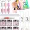 Miss Jules® Complete Set - Dipping Powder Starters Kit - 6 Kleuren Roze - Acryl Nagels Starterspakket